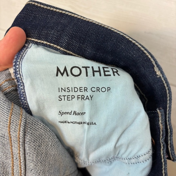 MOTHER Insider Crop Step Fray Speed Racer Jeans Size 29 - Picture 11 of 14